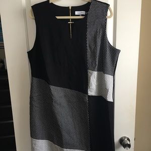 Calvin Klein Gold Detail Sheath Dress